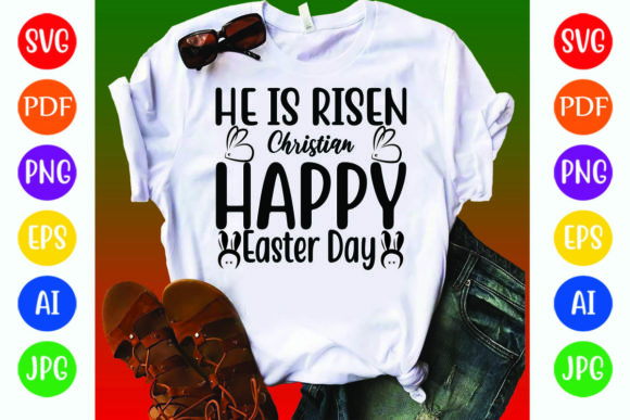He is Risen Christian Happy Easter Day