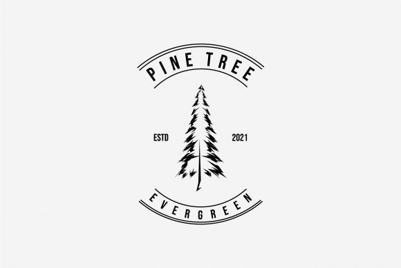 Minimalist Emblem Pine Tree Outdoor Logo: A Simple yet Effective Design Solution