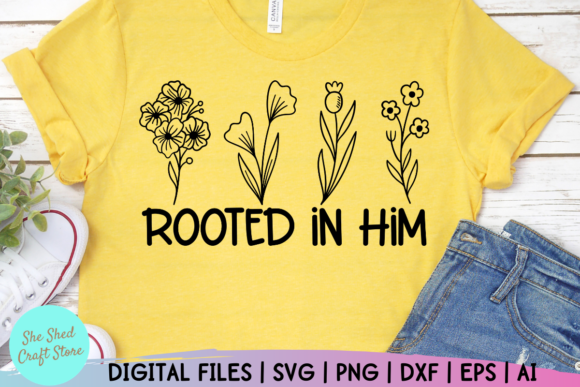 Rooted in Him: A Spiritual SVG Cut File for Creative Projects