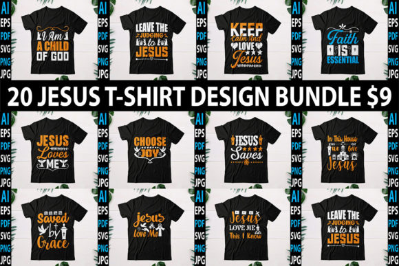 The Mega Jesus T-Shirt Design Bundle: A Comprehensive Overview