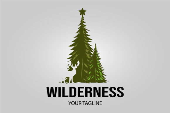 Two Cypress Line Art Minimalist Logo